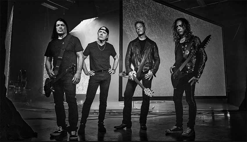 Metallica band promo photo for 2022