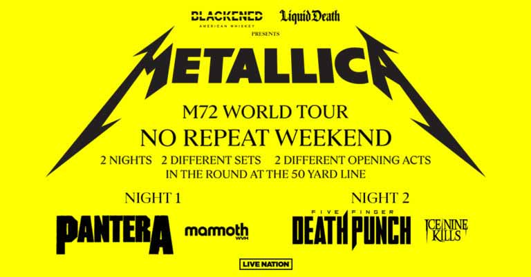 Metallica world tour 2022 2023