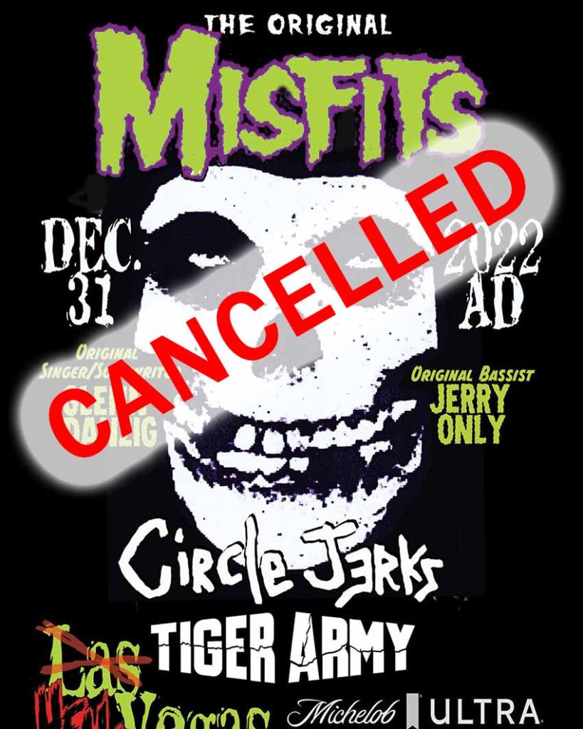 Misfits cancel Las Vegas show
