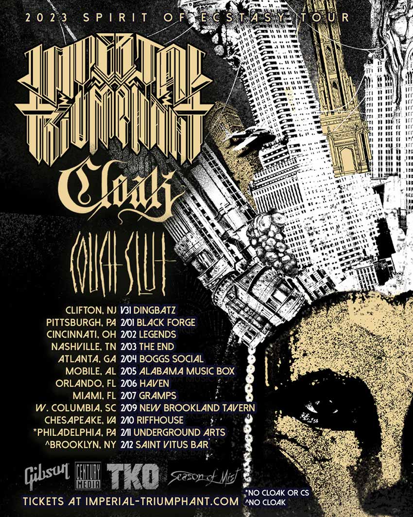 Imperial Triumphant Cloak tour dates for 2023