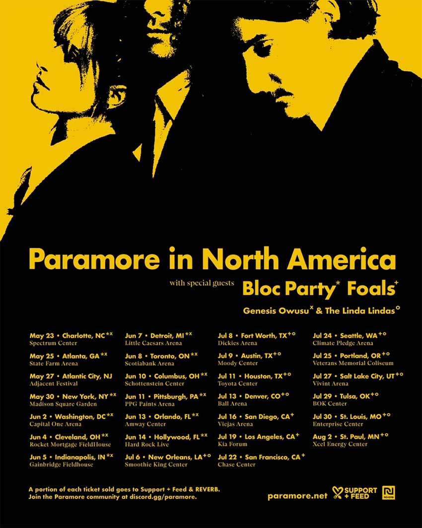 Paramore North American tour