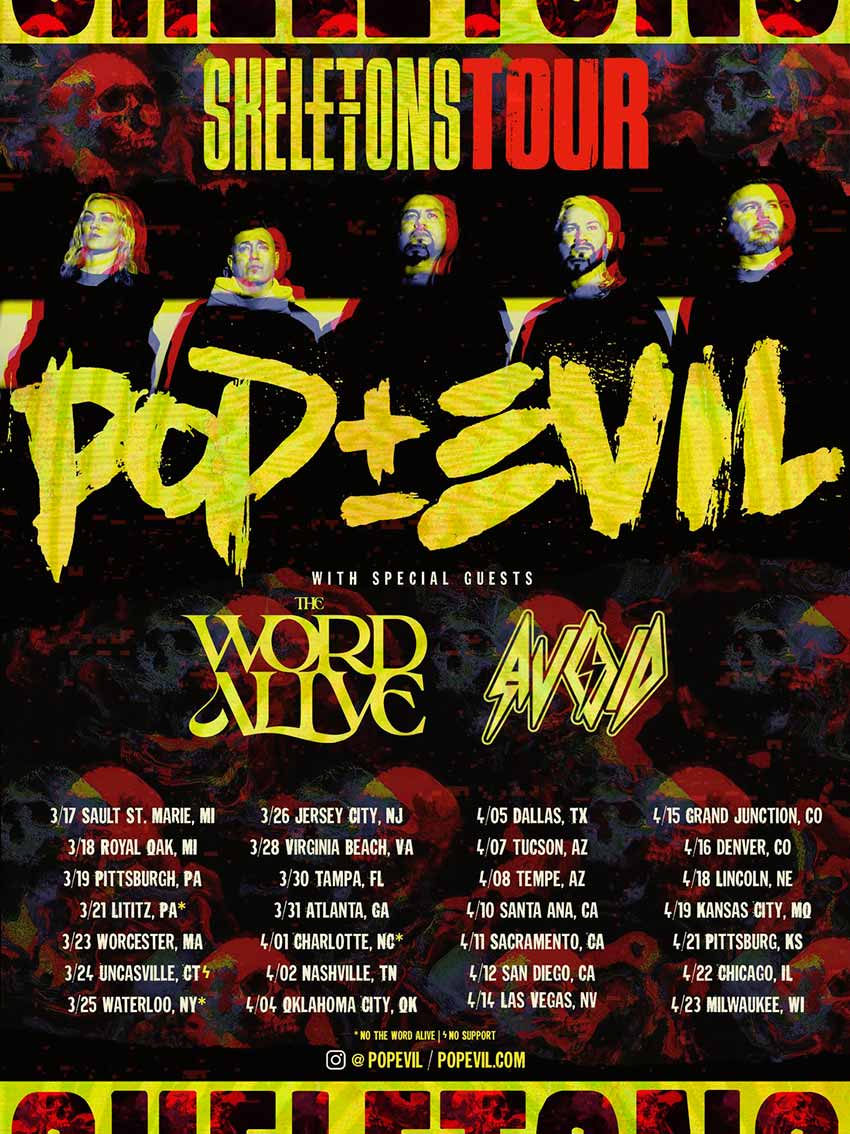 Pop Evil North American tour dates 2023