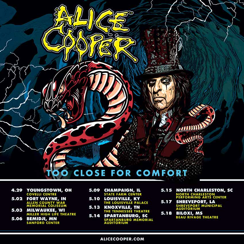 Alice Cooper spring shows 2023