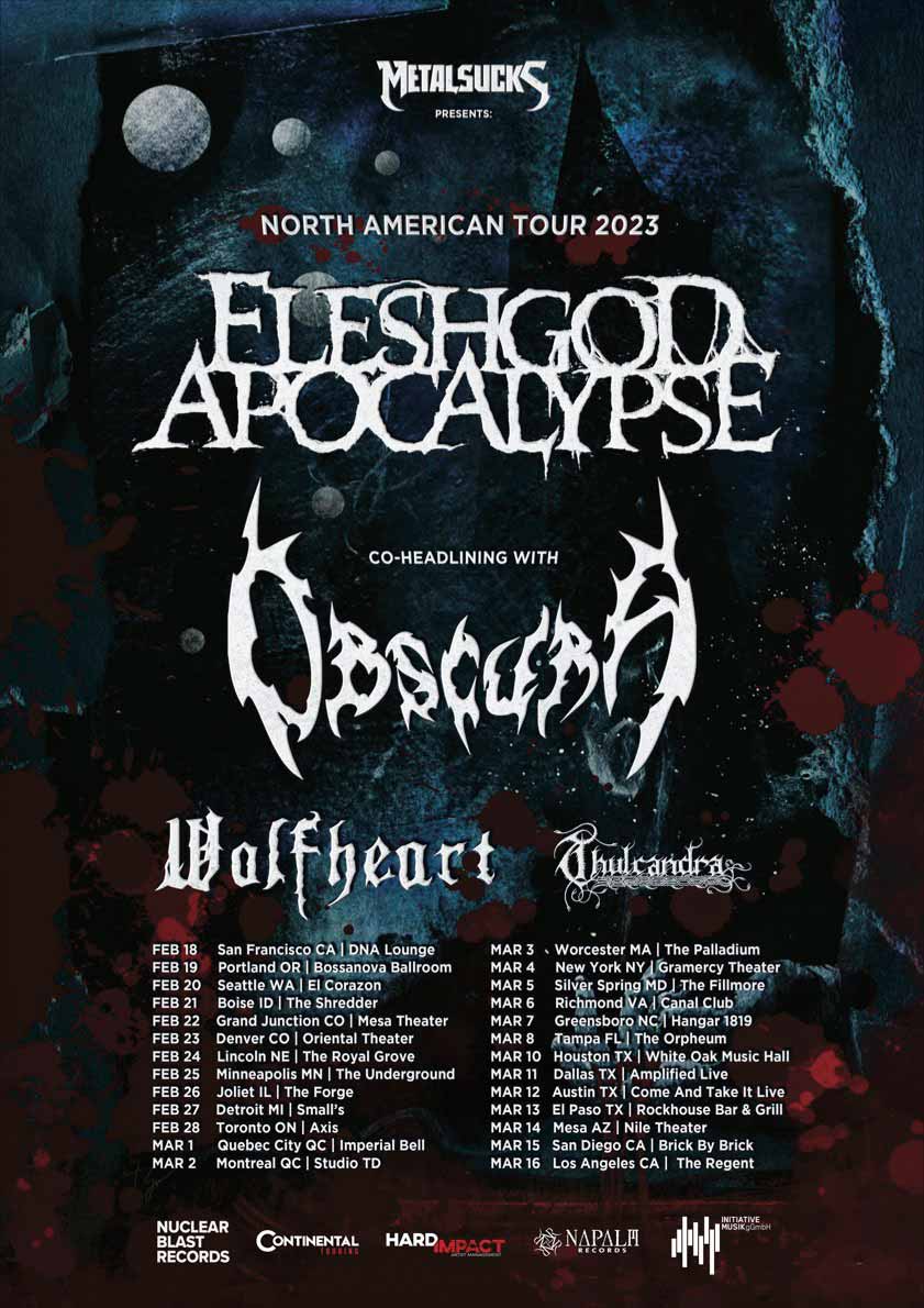 Fleshgod Apocalypse Oscura North American tour dates