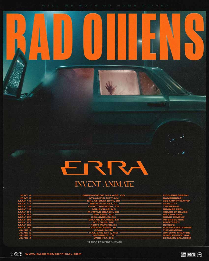 Bad Omens tour dates for 2023
