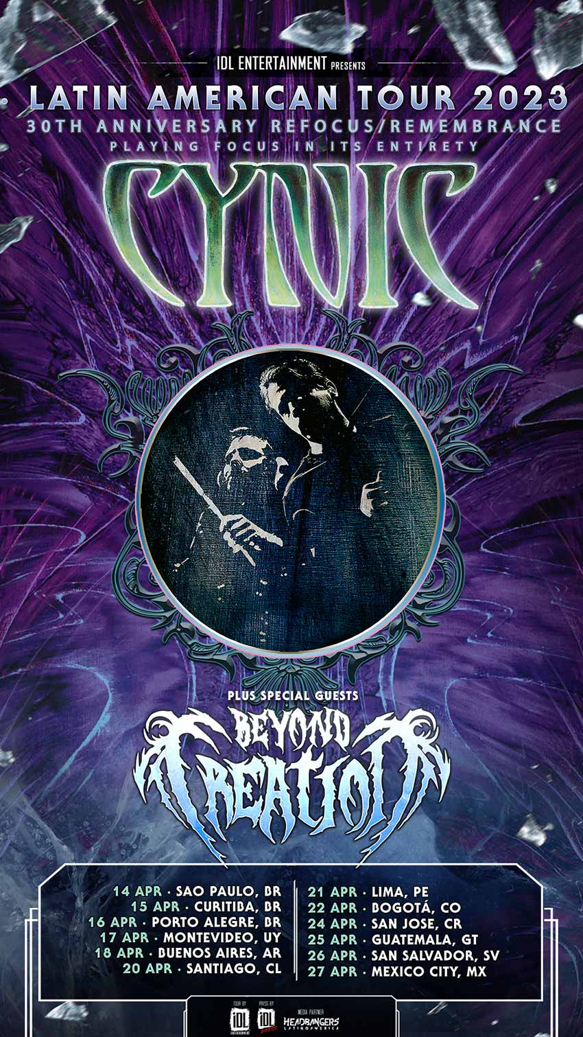 Cynic Beyond Creation Latin America tour dates