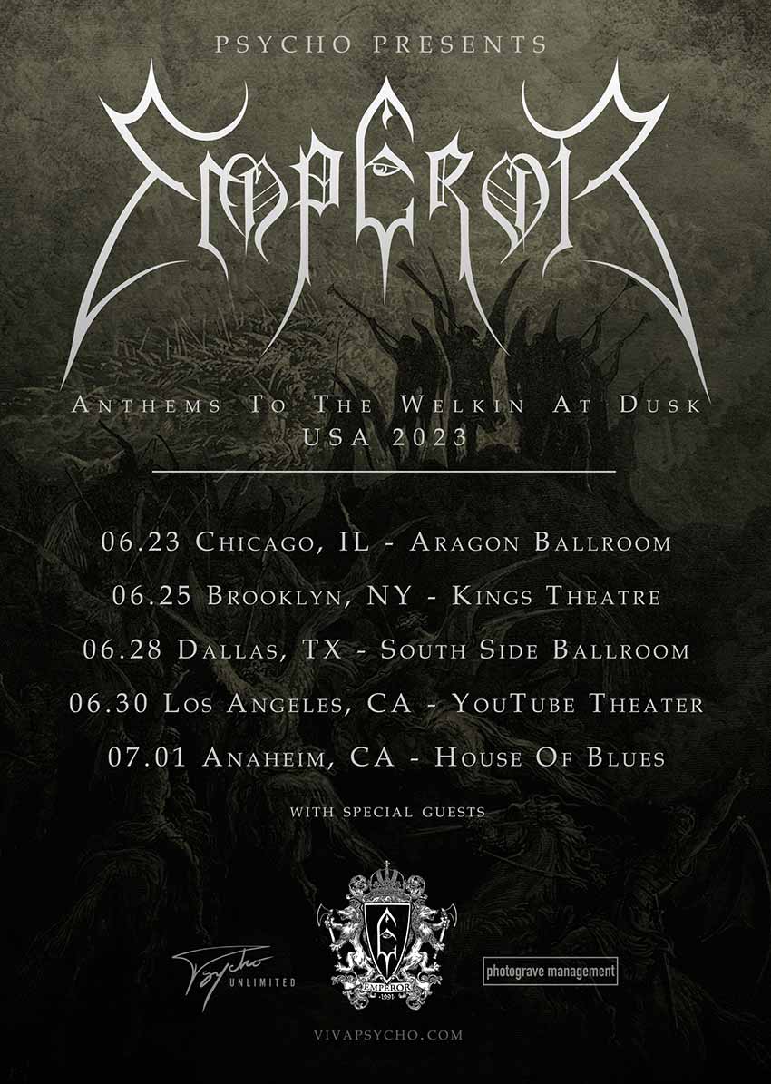 Emperor announce first U.S. tour in over 15 years NextMosh