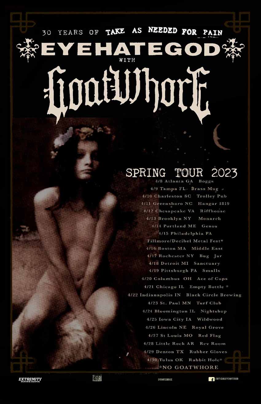 Eyehategod Goatwhore USA tour