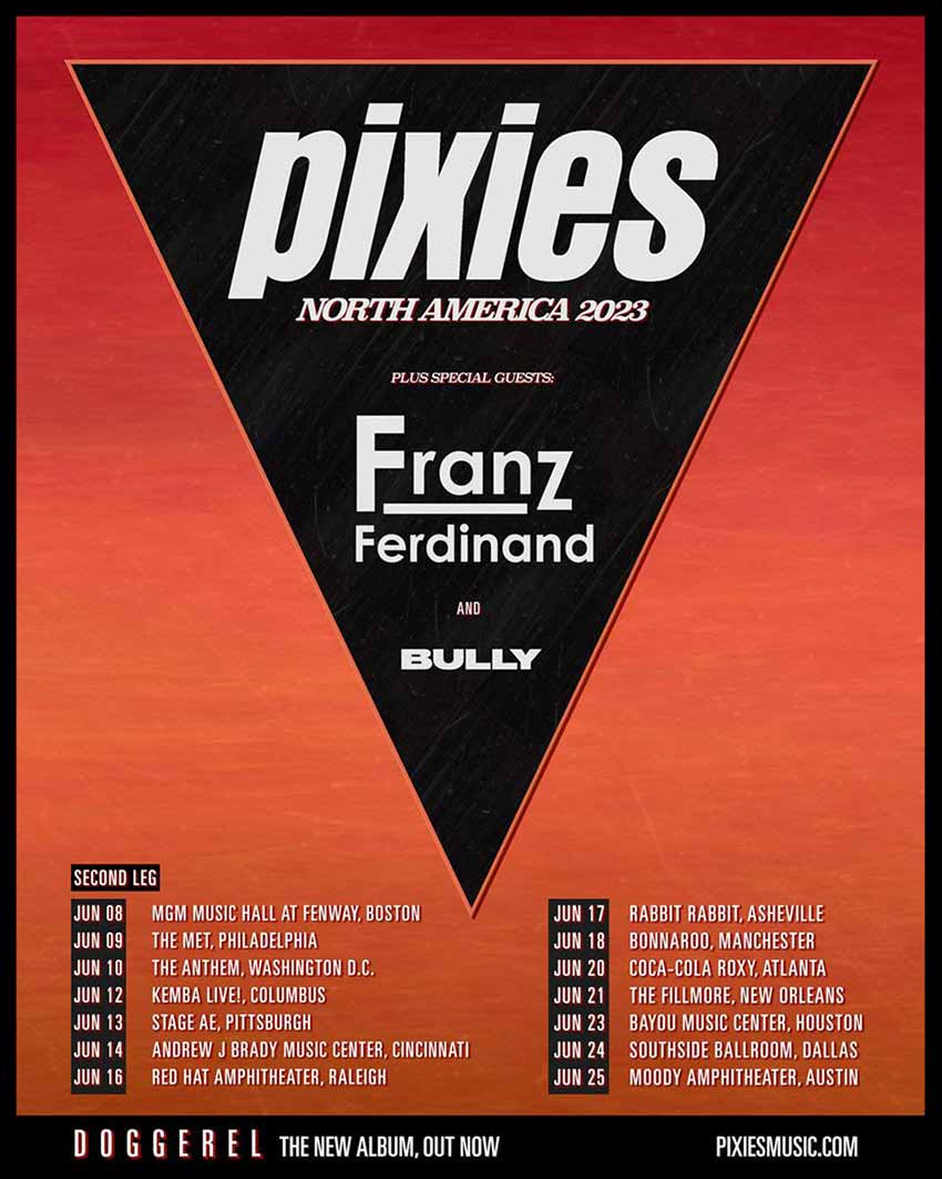 Pixies tour dates North America 2023