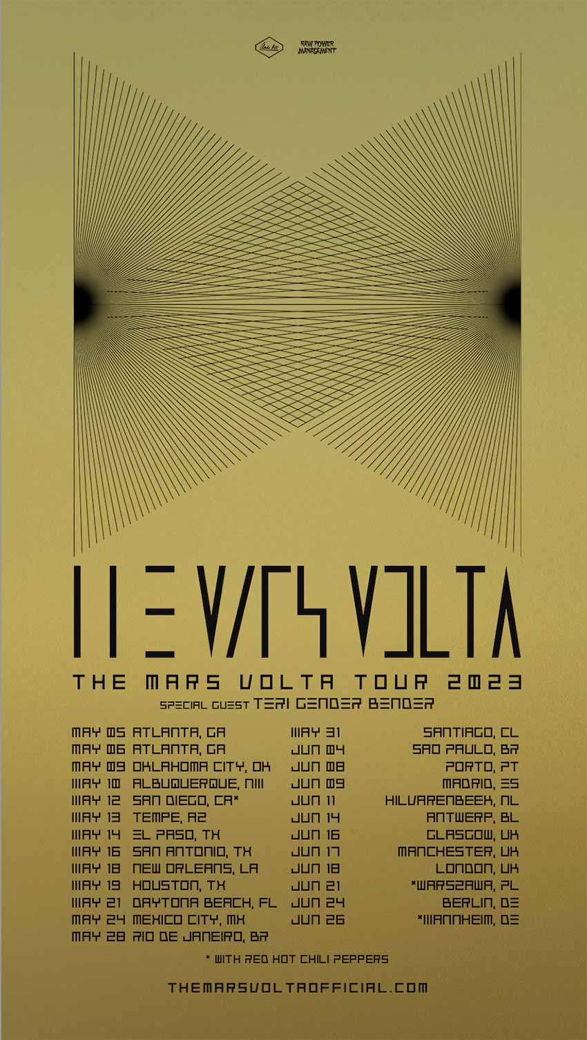 The Mars Volta tour schedule 2023