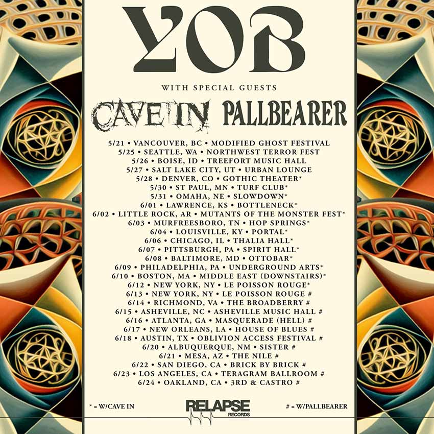 Yob USA tour dates 2023