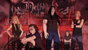 Dethklok promo photo for 2023