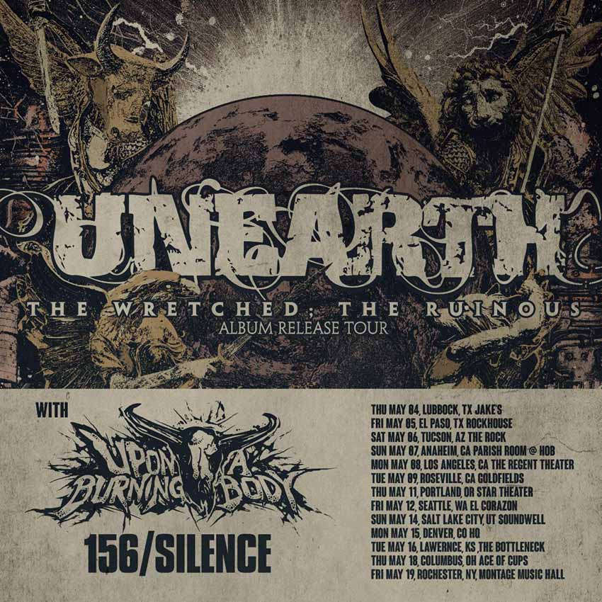 Unearth live shows 2023