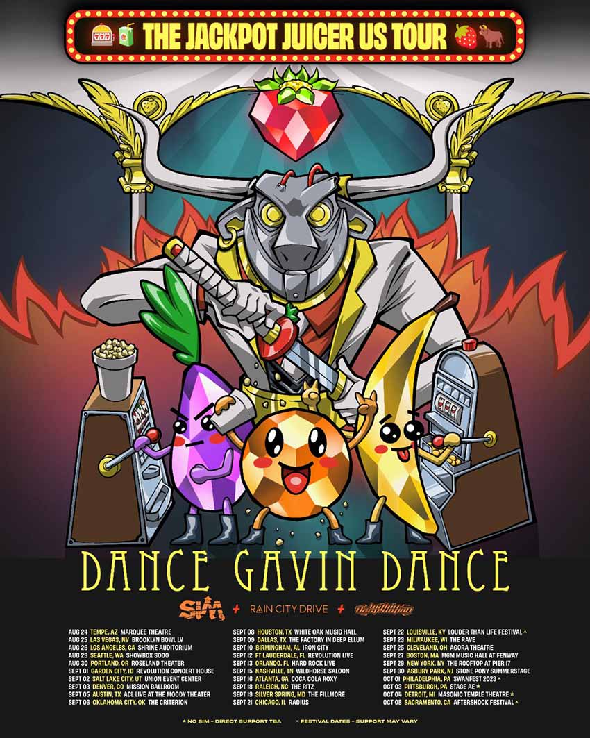Dance Gavin Dance tour dates for 2023