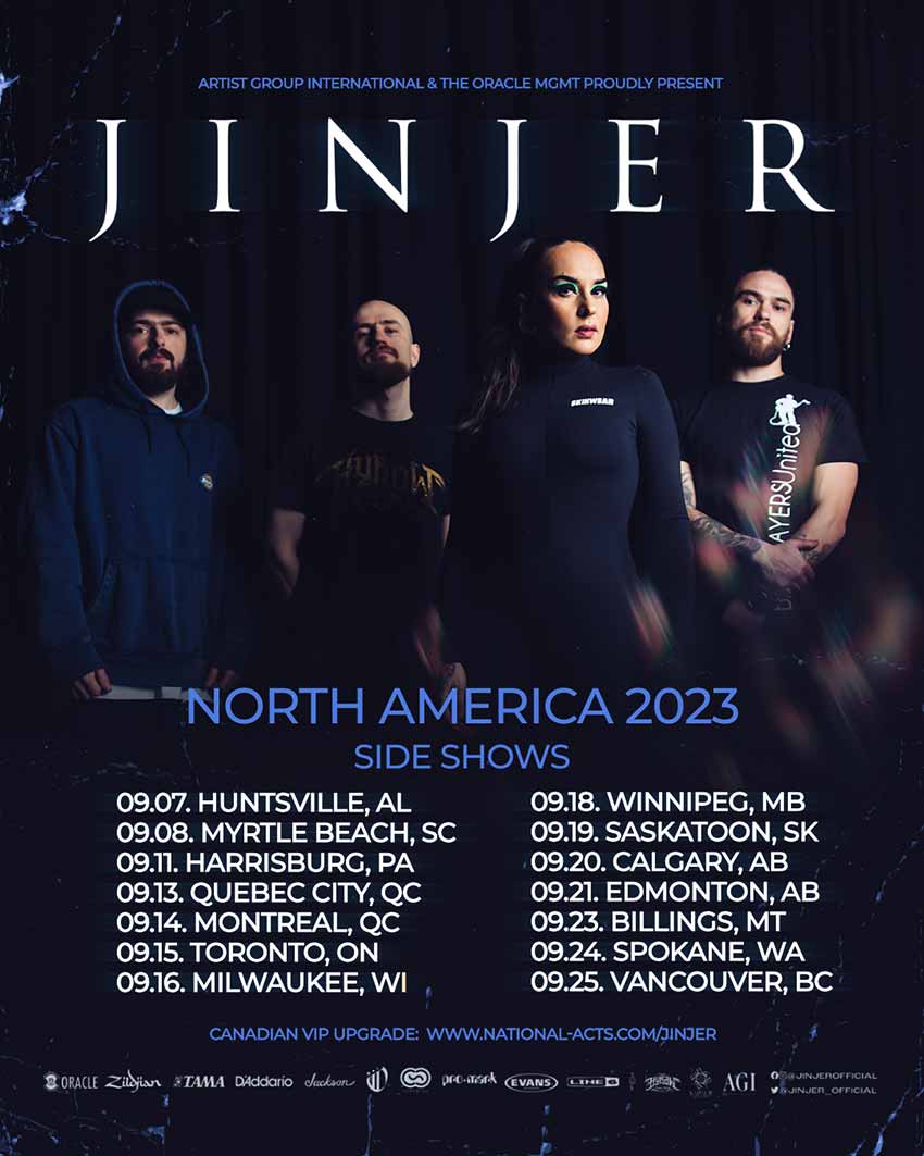 Jinjer North American tour dates for 2023