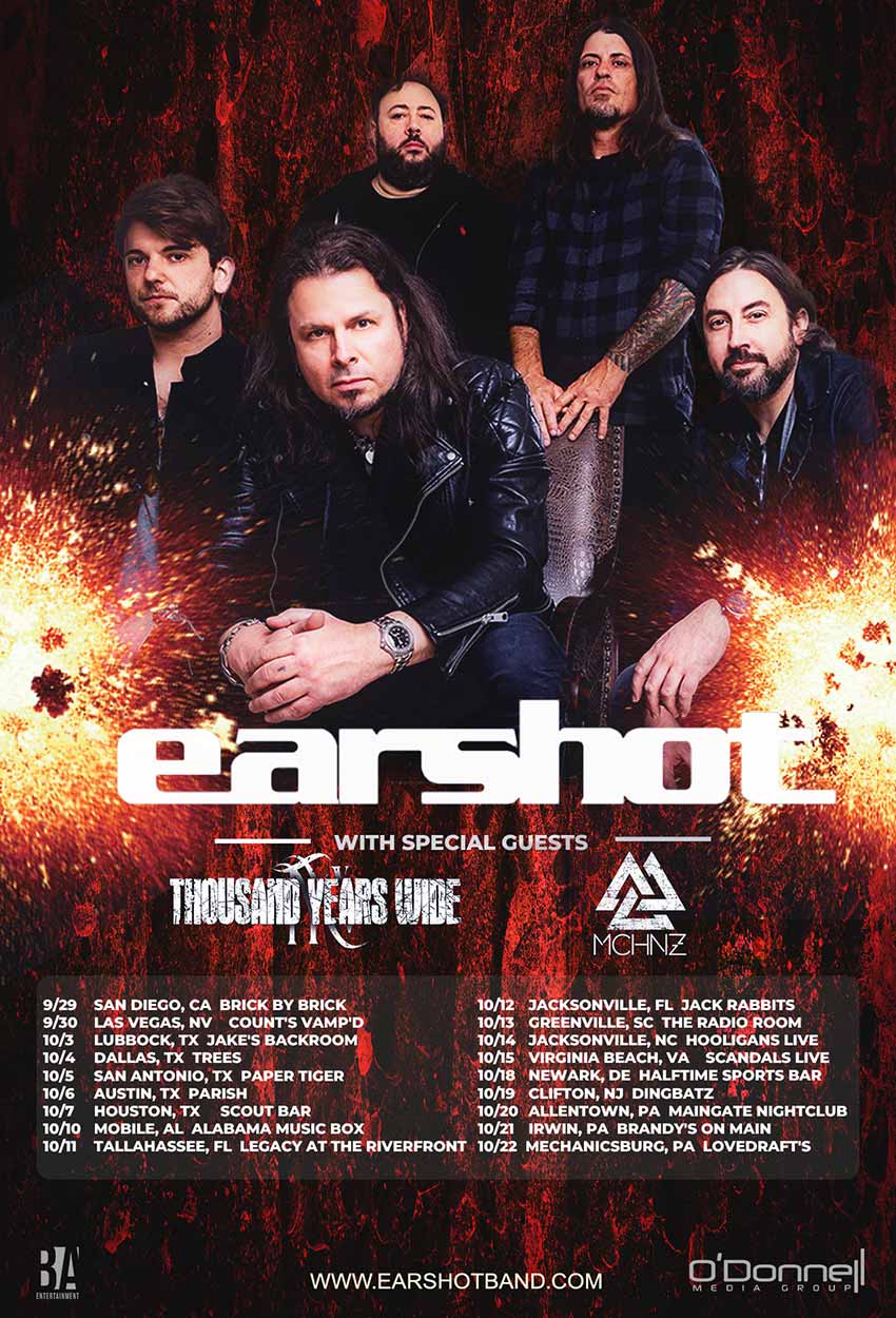 Earshot tour dates for 2023