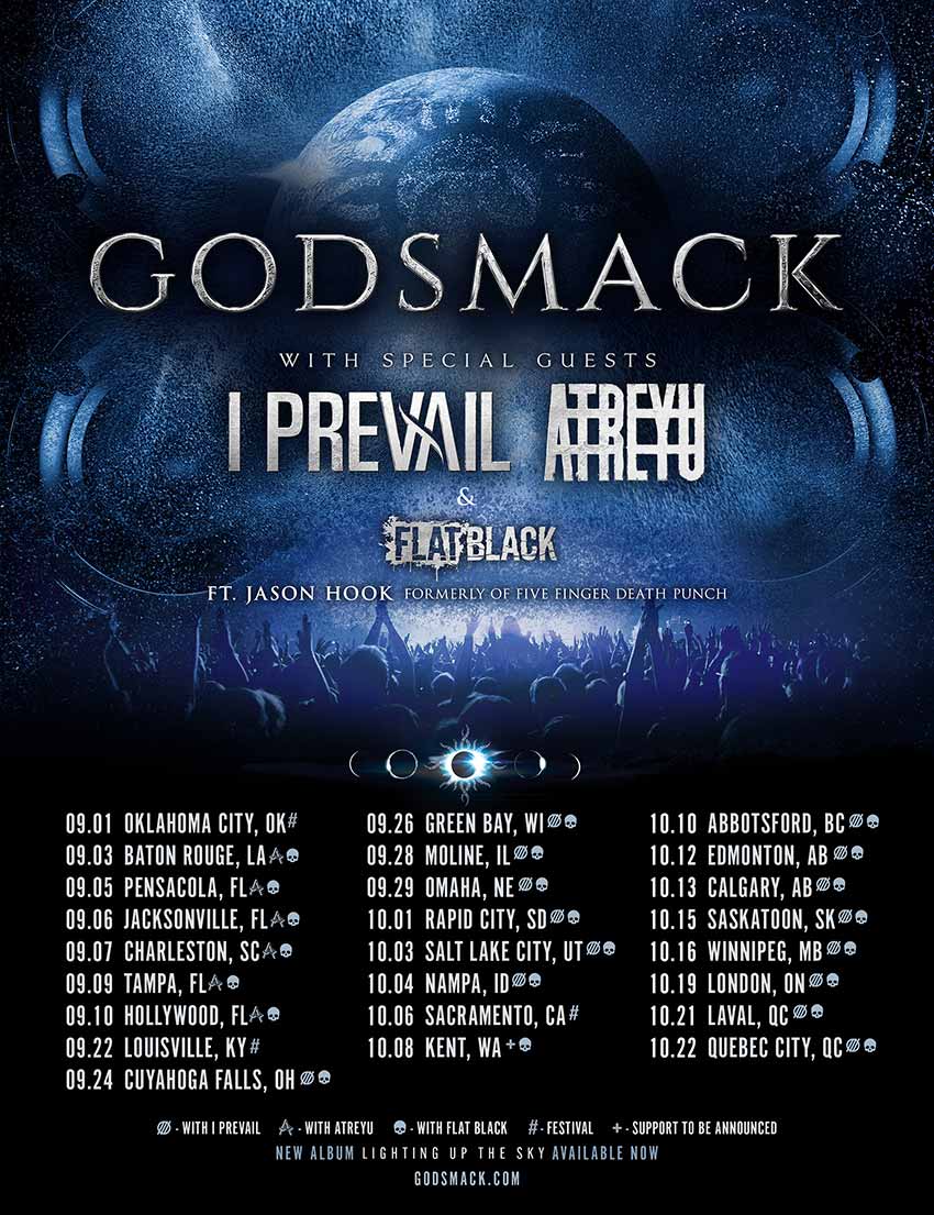 Godsmack new North American tour dates 2023