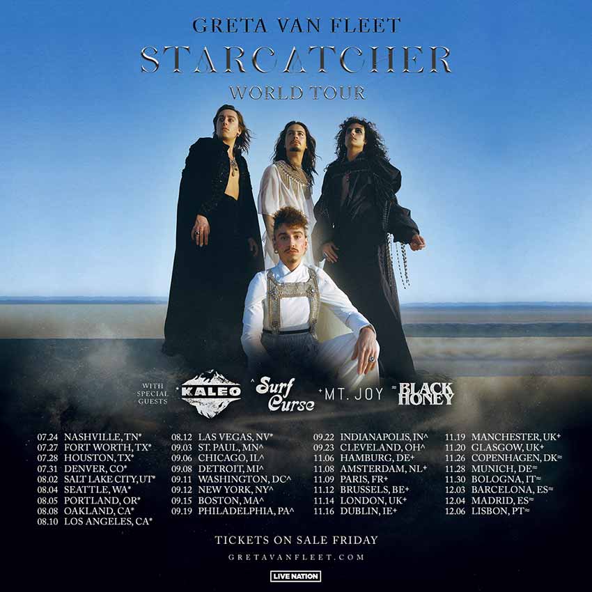Greta Van Fleet world tour dates 2023