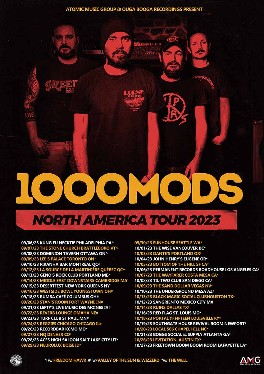 1000Mods tour dates for 2023