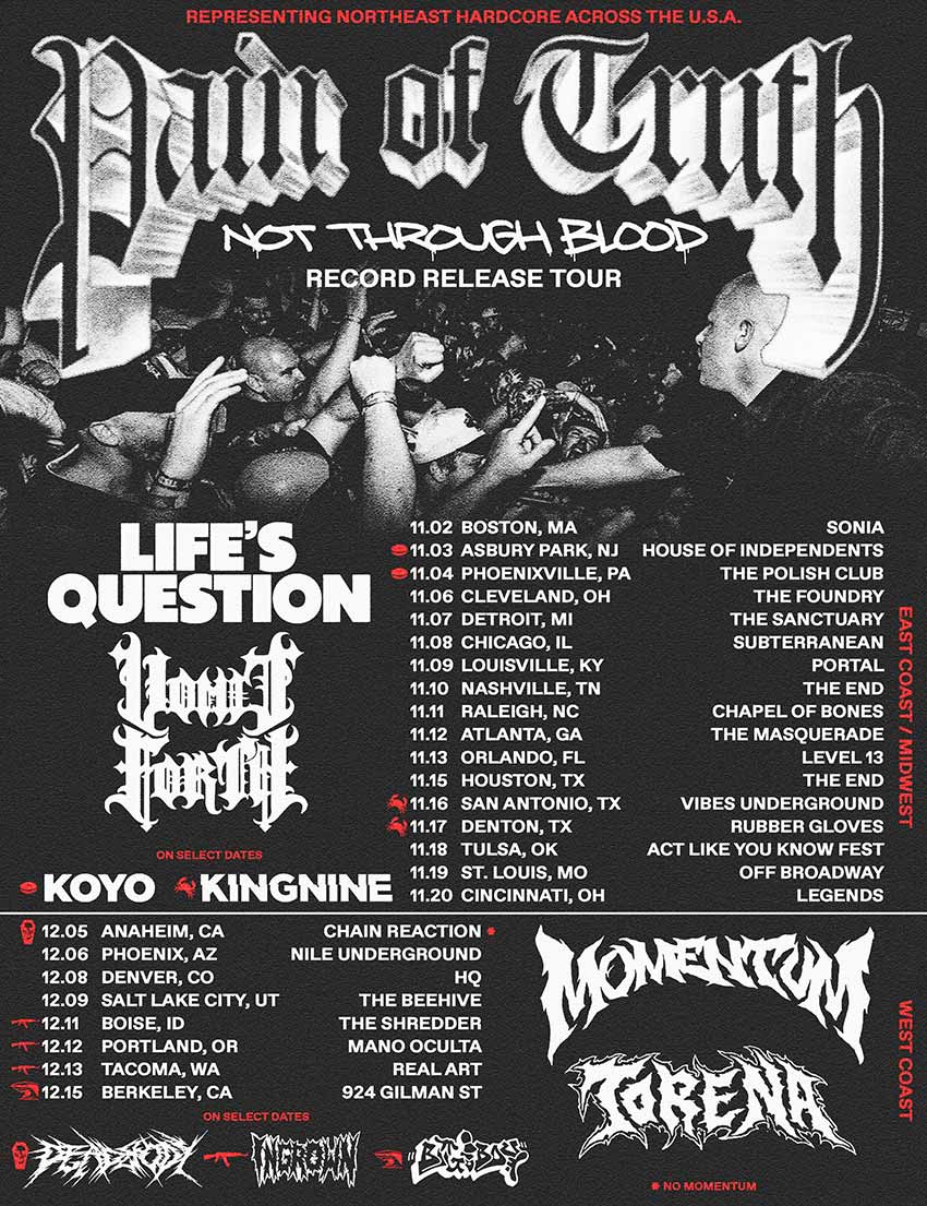Pain of Truth tour dates for 2023