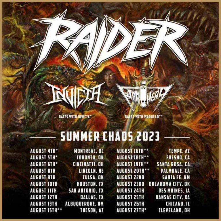 Raider Announce 2023 North American Tour Dates | NextMosh