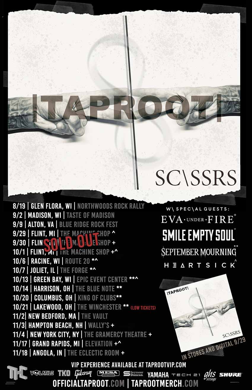 Taproot tour dates for 2023