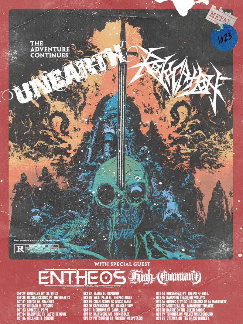 Revocation Unearth co-headline tour dates