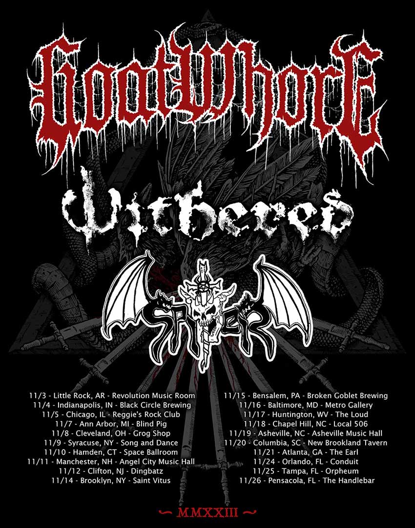 Goatwhore November headline tour dates