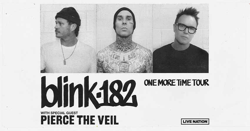 Blink-182 tour promo photo