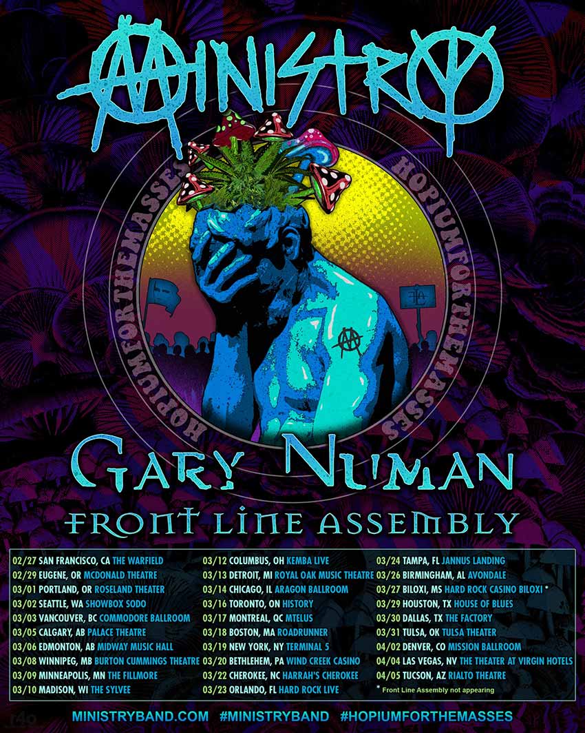 Ministry new tour dates for 2024