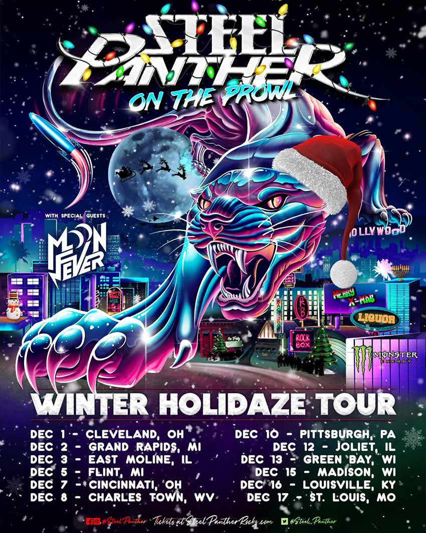 Steel Panther winter tour dates 2023