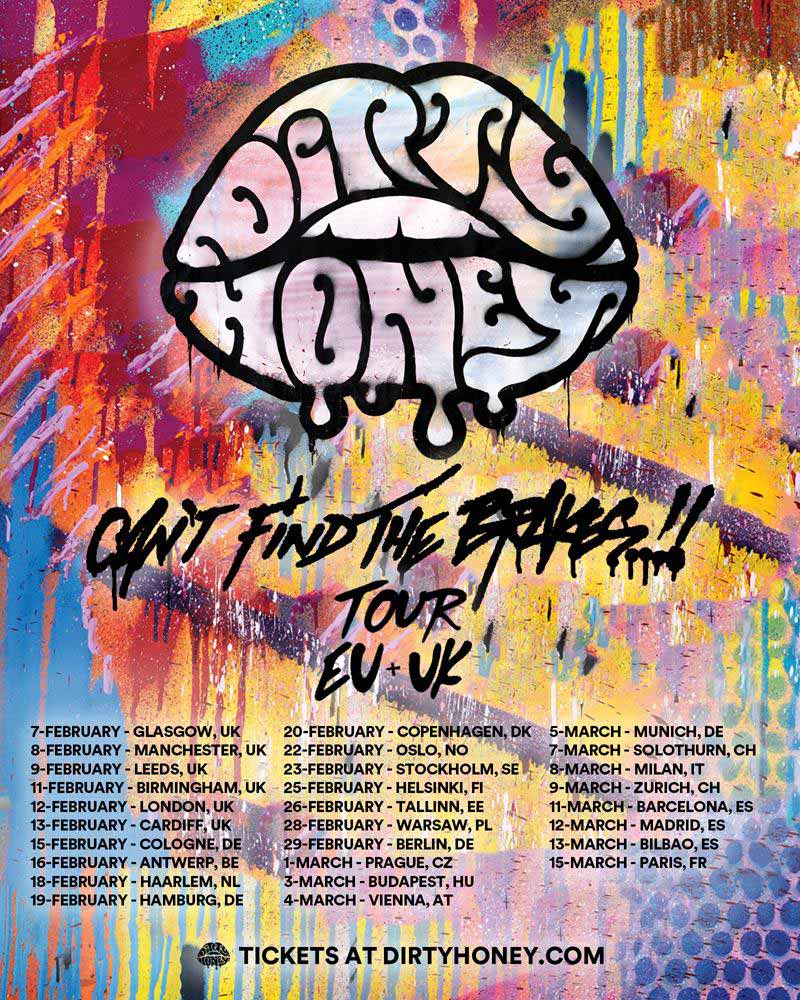Dirty Honey European and UK tour dates 2024