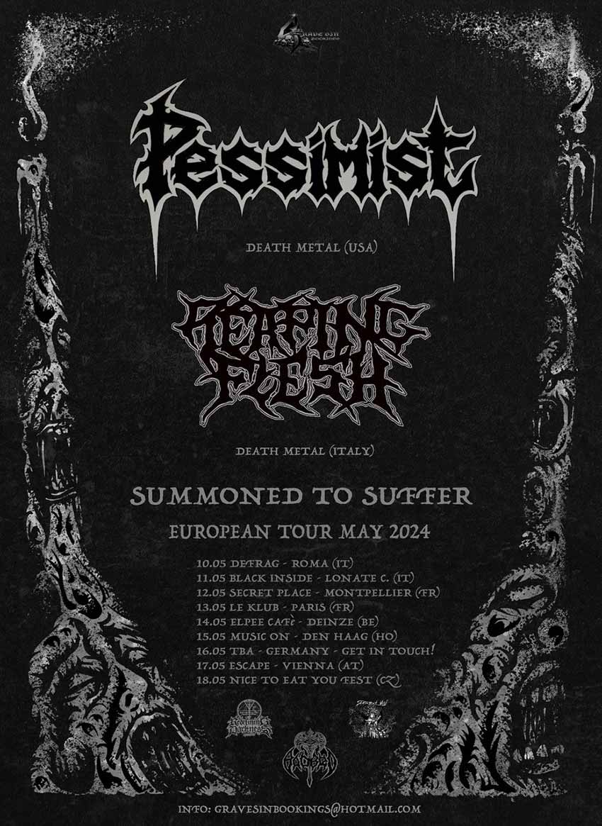 Pessimist tour dates Europe 2024