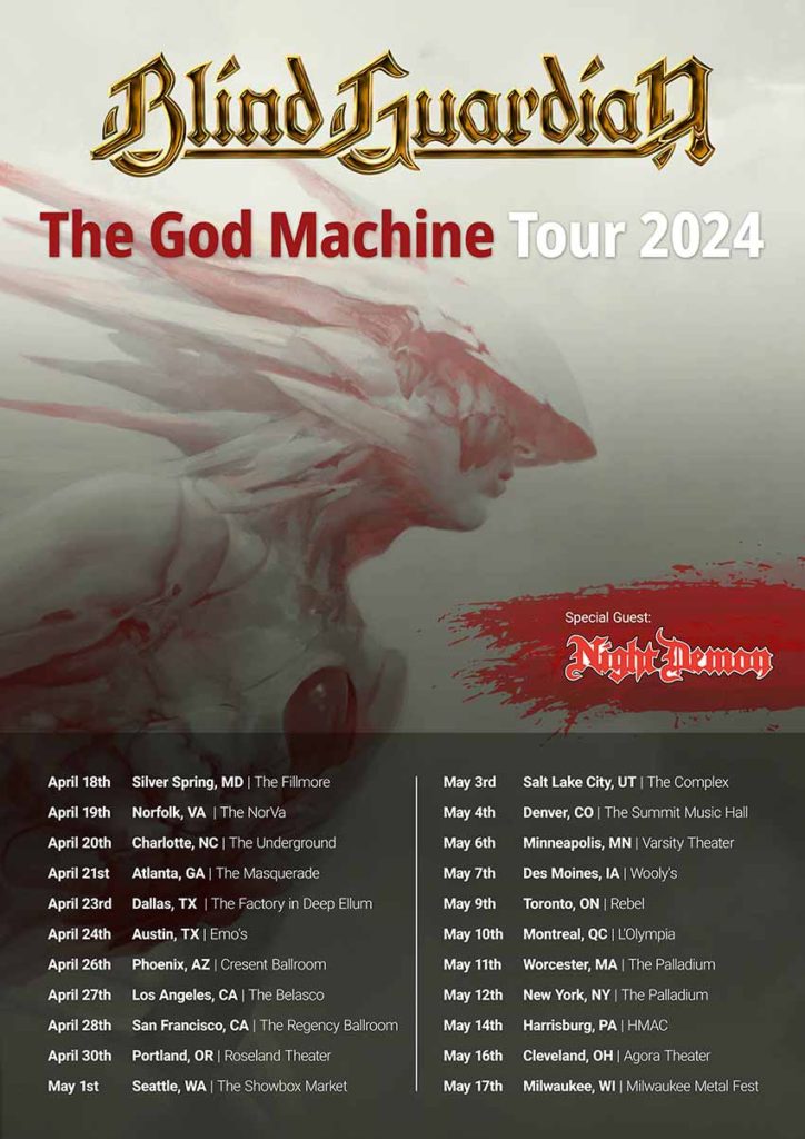 Blind Guardian confirm 2024 North American tour NextMosh
