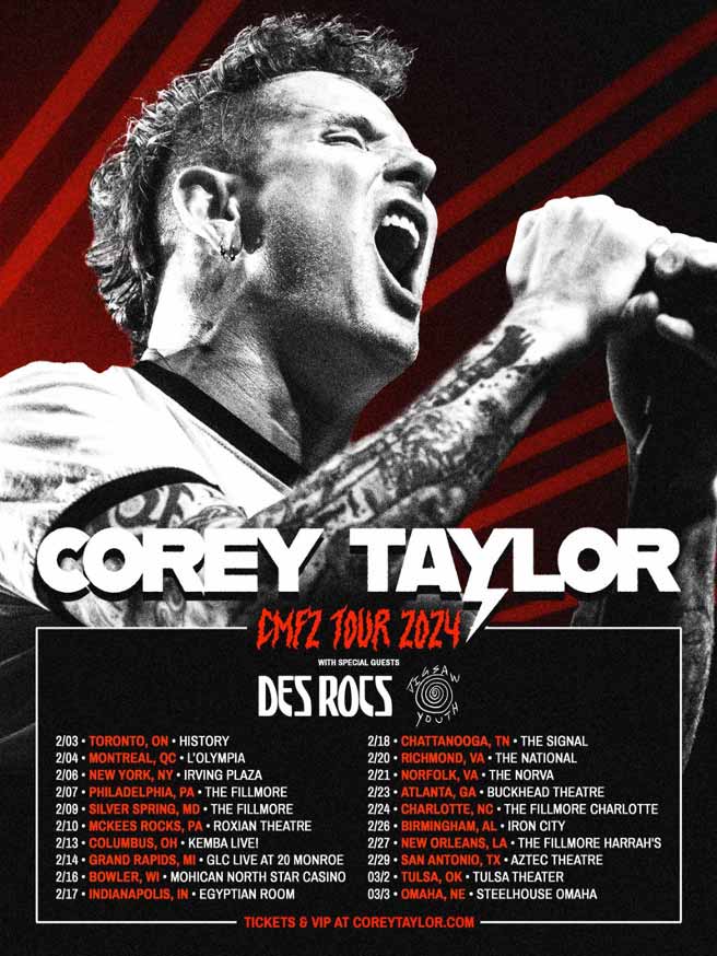 Corey Taylor USA tour dates 2024