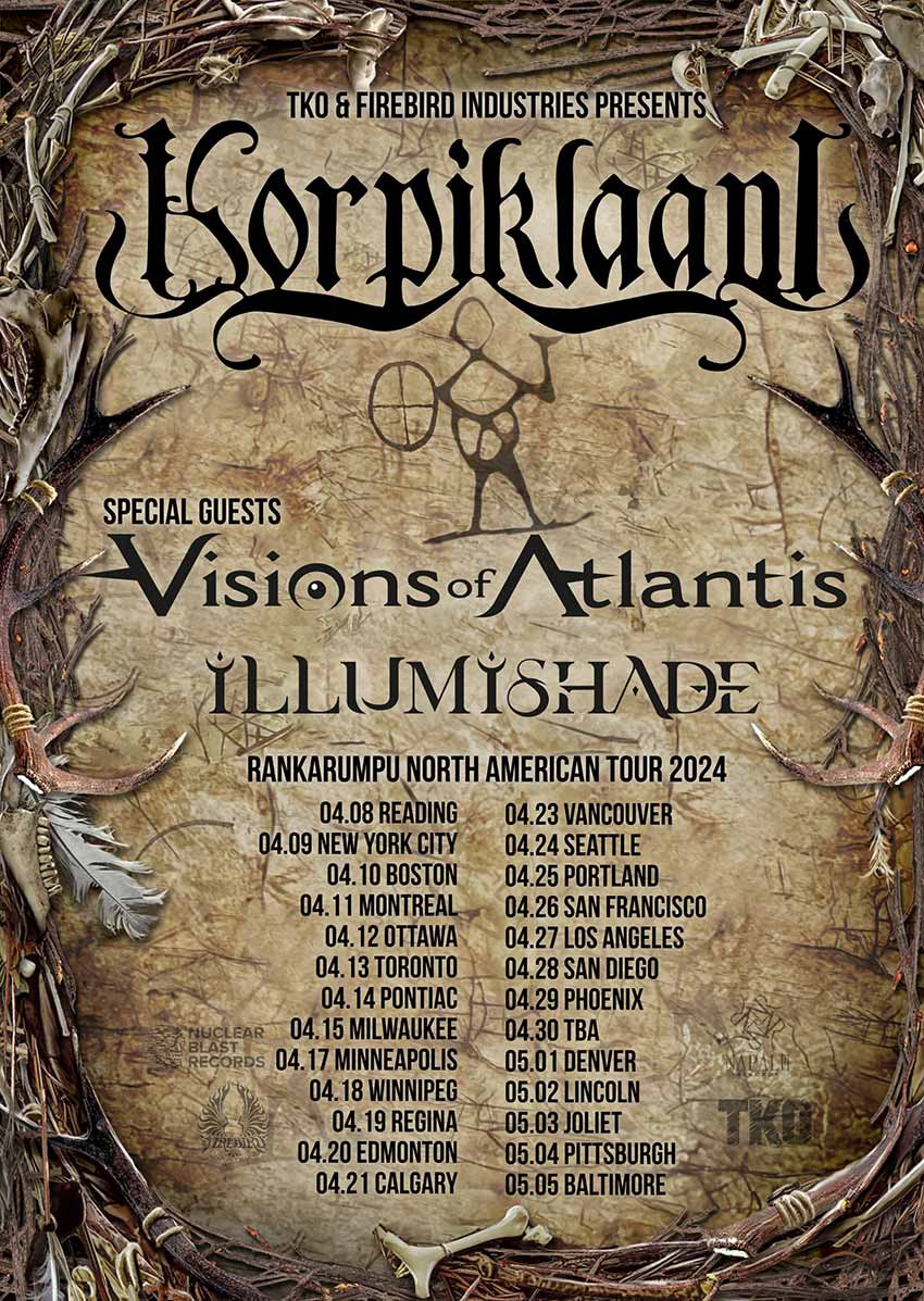 Korpiklaani North American tour dates 2024