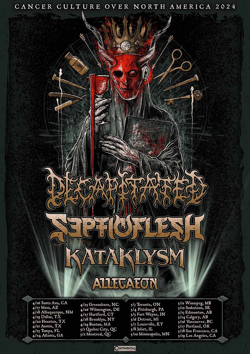 Decapitated Septicflesh tour dates 2024