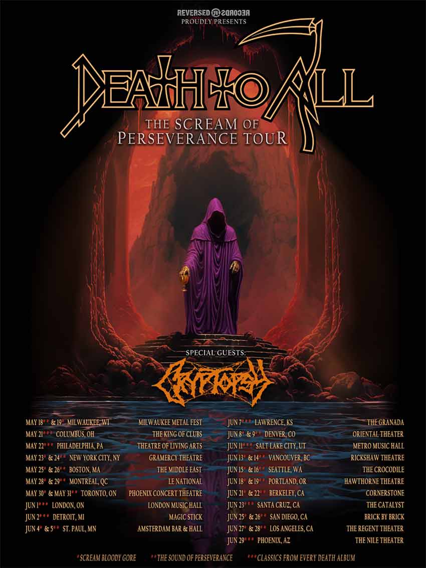 Death To All tour dates for 2024