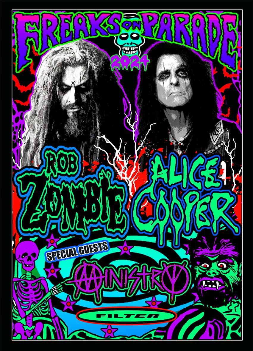 Rob Zombie Alice Cooper tour dates 2024