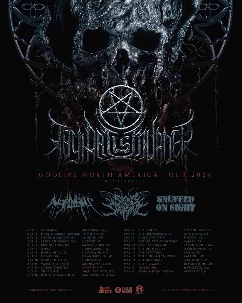Thy Art Is Murder tour dates for 2024