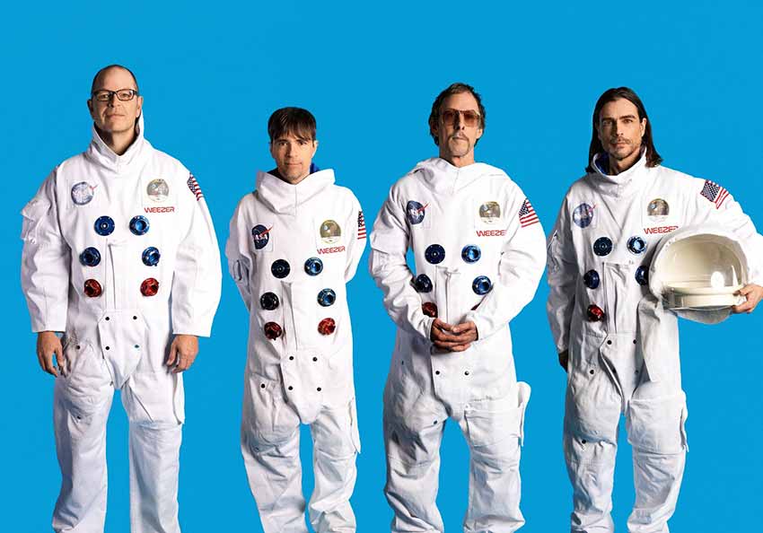 Weezer band promo photo for 2024