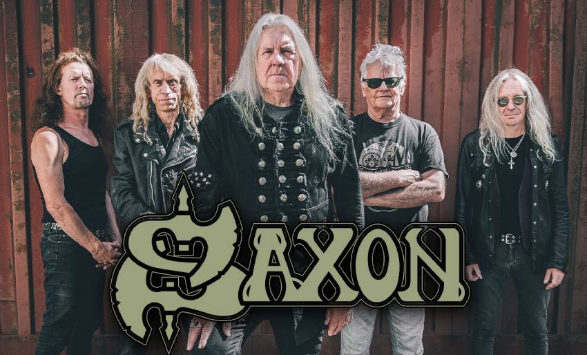 Promo photo for the band Saxon