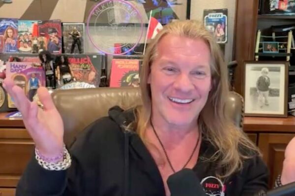 Screen shot of new Chris Jericho video inter view with SiriusXM's Trunk Nation