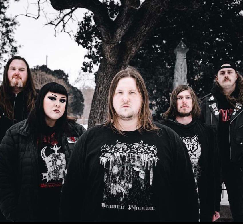 Promo photo for the death metal band Frozen Soul
