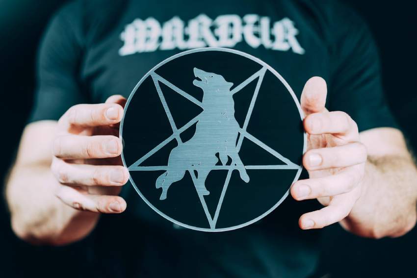 New merch line from the black metal band Marduk