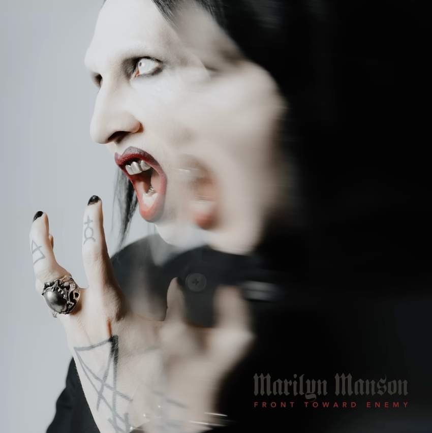 New artwork for Marilyn Manson single "Front Toward Enemy"