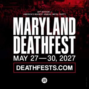 Promo flyer for the 2027 Maryland Deathfest
