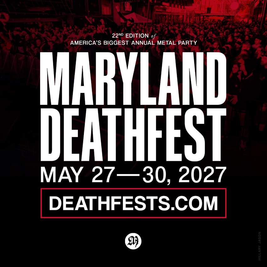 Promo flyer for the 2027 Maryland Deathfest