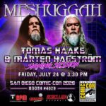 Meshuggah promo photo for their appearance at San Diego Comic-Con 2026