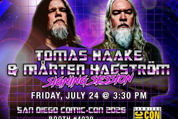 Meshuggah promo photo for their appearance at San Diego Comic-Con 2026
